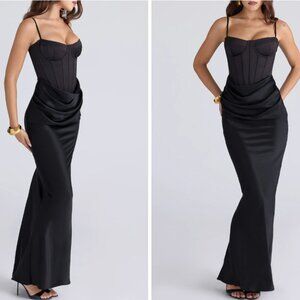 Valentina Corset Satin Gown